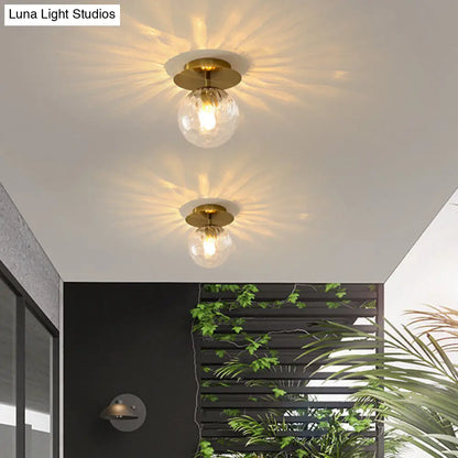 DecorBites™ DecorBites™ Ultra-Contemporary Prismatic Glass Flush Mount Ceiling Light for Hallway