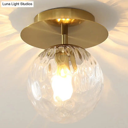 DecorBites™ DecorBites™ Ultra-Contemporary Prismatic Glass Flush Mount Ceiling Light for Hallway
