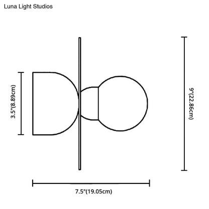 DecorBites™ DecorBites™ Ultra-Contemporary Sphere 1-Light Milk Glass Ceiling Flush Mount for Living Room