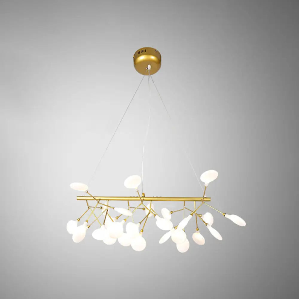 Ultra-Modern Linear Firefly Pendant Lighting: Acrylic Billiard Light for Living Room