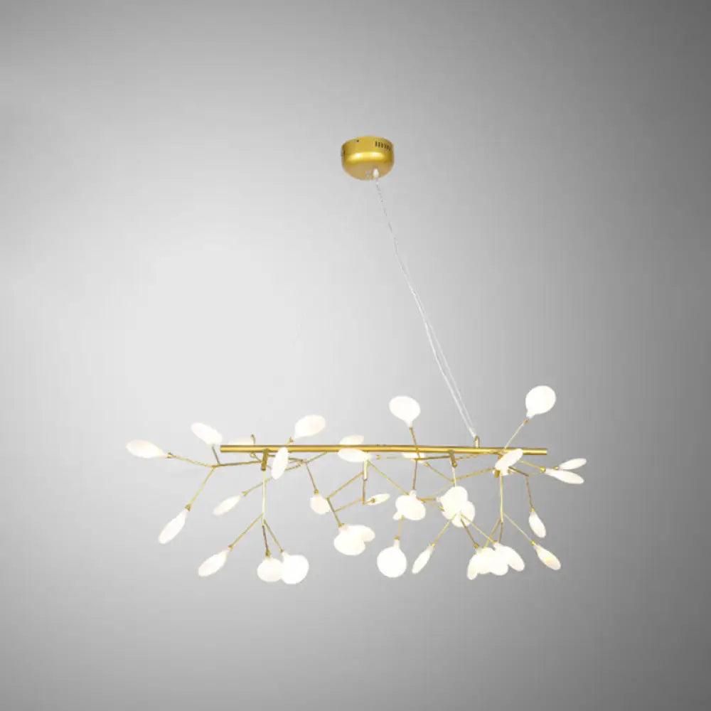 Ultra-Modern Linear Firefly Pendant Lighting: Acrylic Billiard Light for Living Room