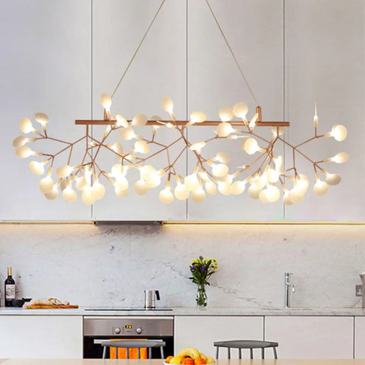 Ultra-modern Metal Ceiling Light for Restaurants - Firefly Island Suspension Lighting