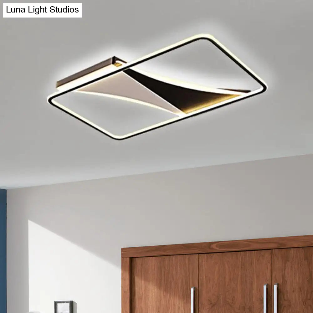 Ultra Thin Flush Metallic LED Ceiling Light - Warm/White - Various Sizes Available