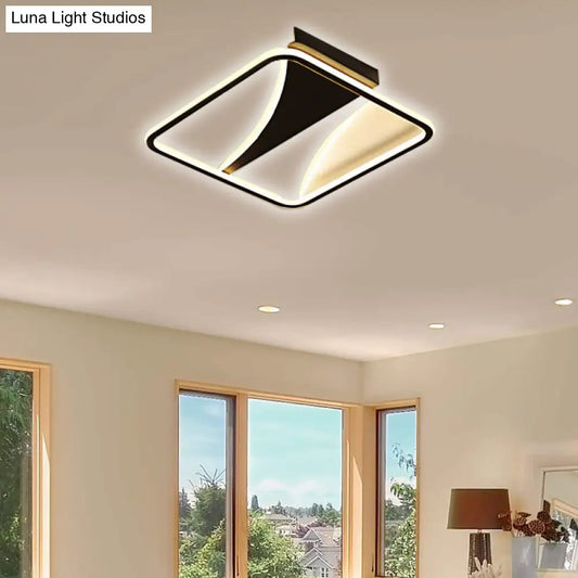 Ultra Thin Flush Metallic LED Ceiling Light - Warm/White - Various Sizes Available