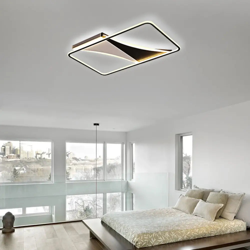 Ultra Thin Flush Metallic LED Ceiling Light - Warm/White - Various Sizes Available
