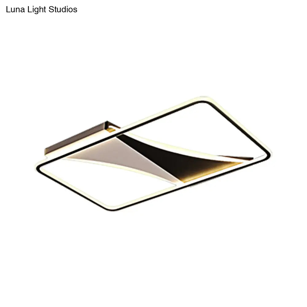 Ultra Thin Flush Metallic LED Ceiling Light - Warm/White - Various Sizes Available