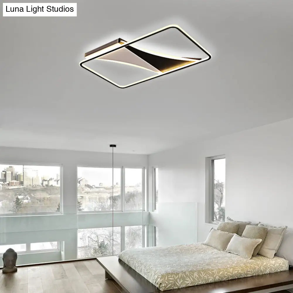Ultra Thin Flush Metallic LED Ceiling Light - Warm/White - Various Sizes Available