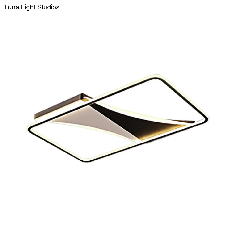 Ultra Thin Flush Metallic LED Ceiling Light - Warm/White - Various Sizes Available