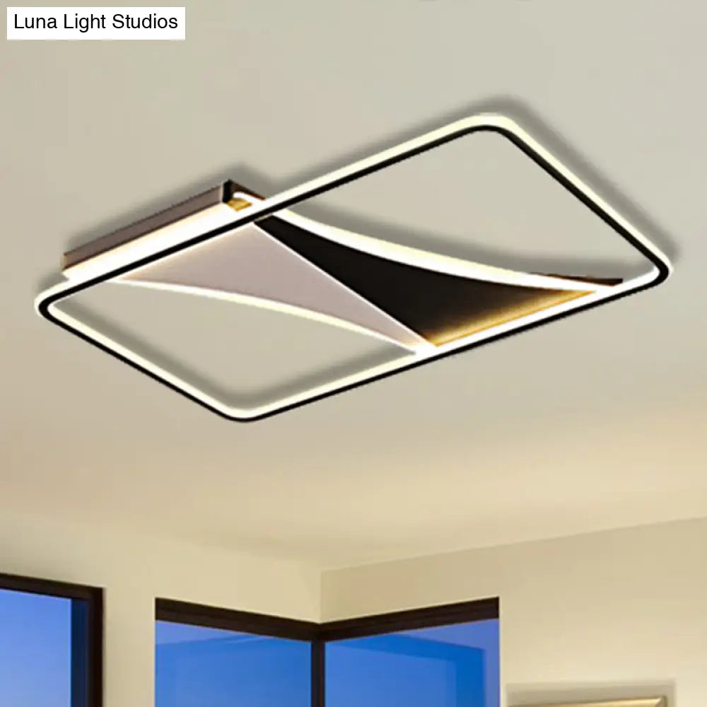 Ultra Thin Flush Metallic LED Ceiling Light - Warm/White - Various Sizes Available
