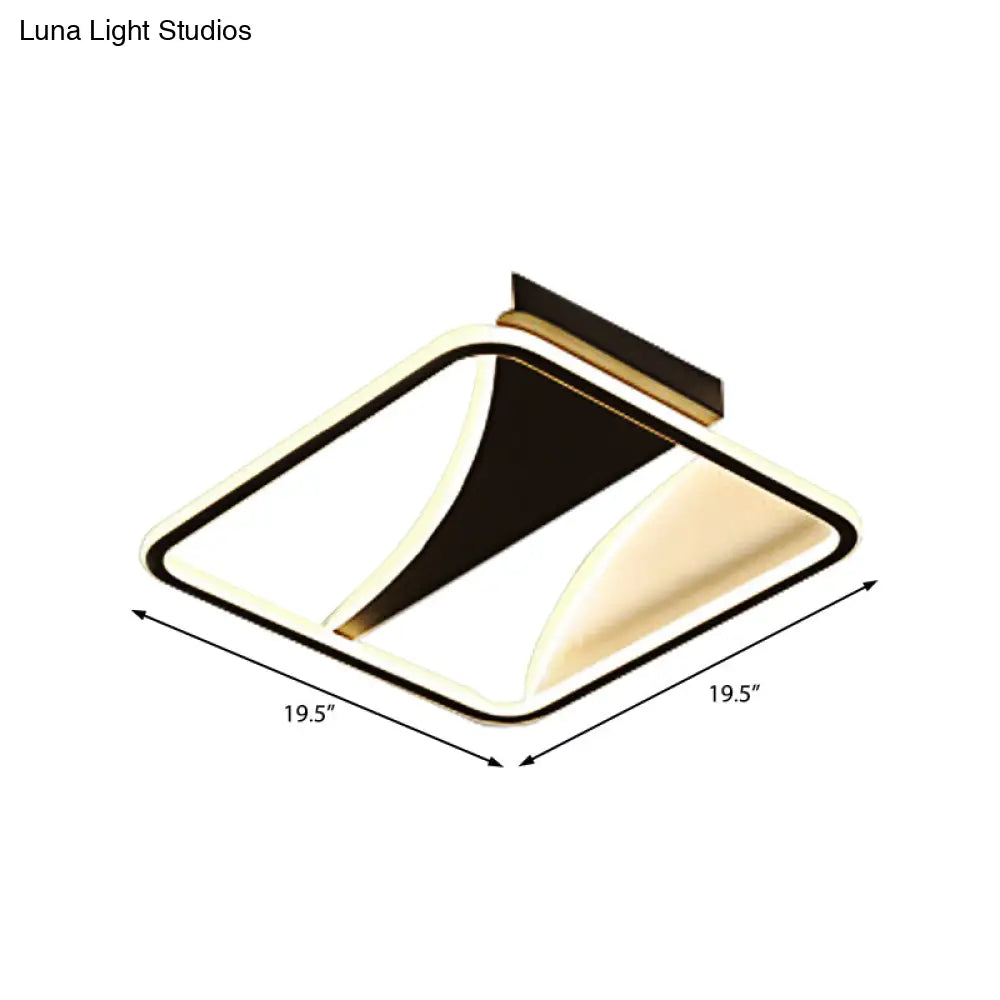 Ultra Thin Flush Metallic LED Ceiling Light - Warm/White - Various Sizes Available