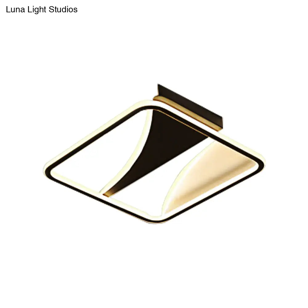 Ultra Thin Flush Metallic LED Ceiling Light - Warm/White - Various Sizes Available