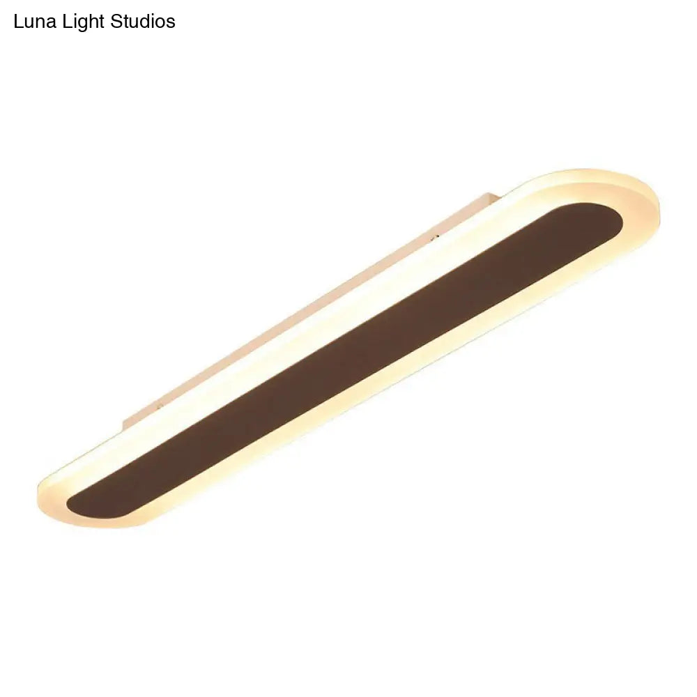 Ultra Thin LED Flush Mount - Minimalist Acrylic Lighting for Living Room