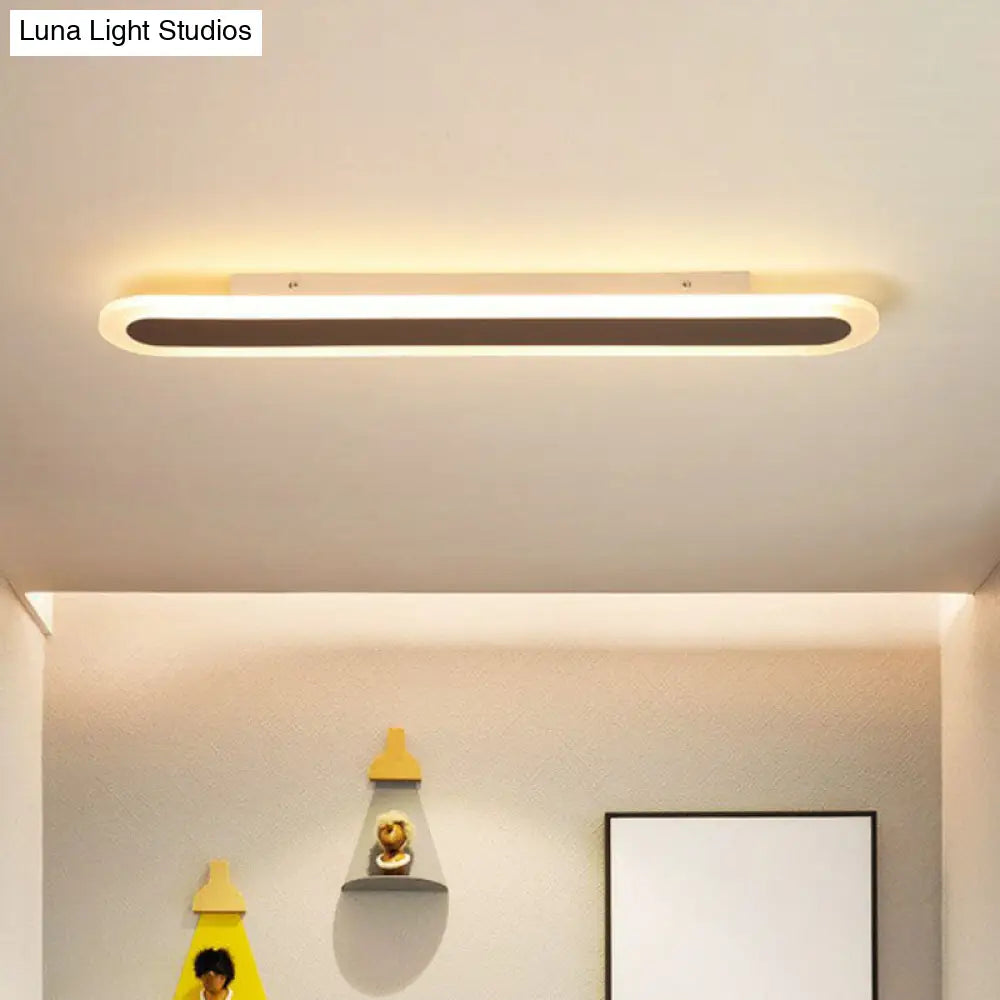Ultra Thin LED Flush Mount - Minimalist Acrylic Lighting for Living Room