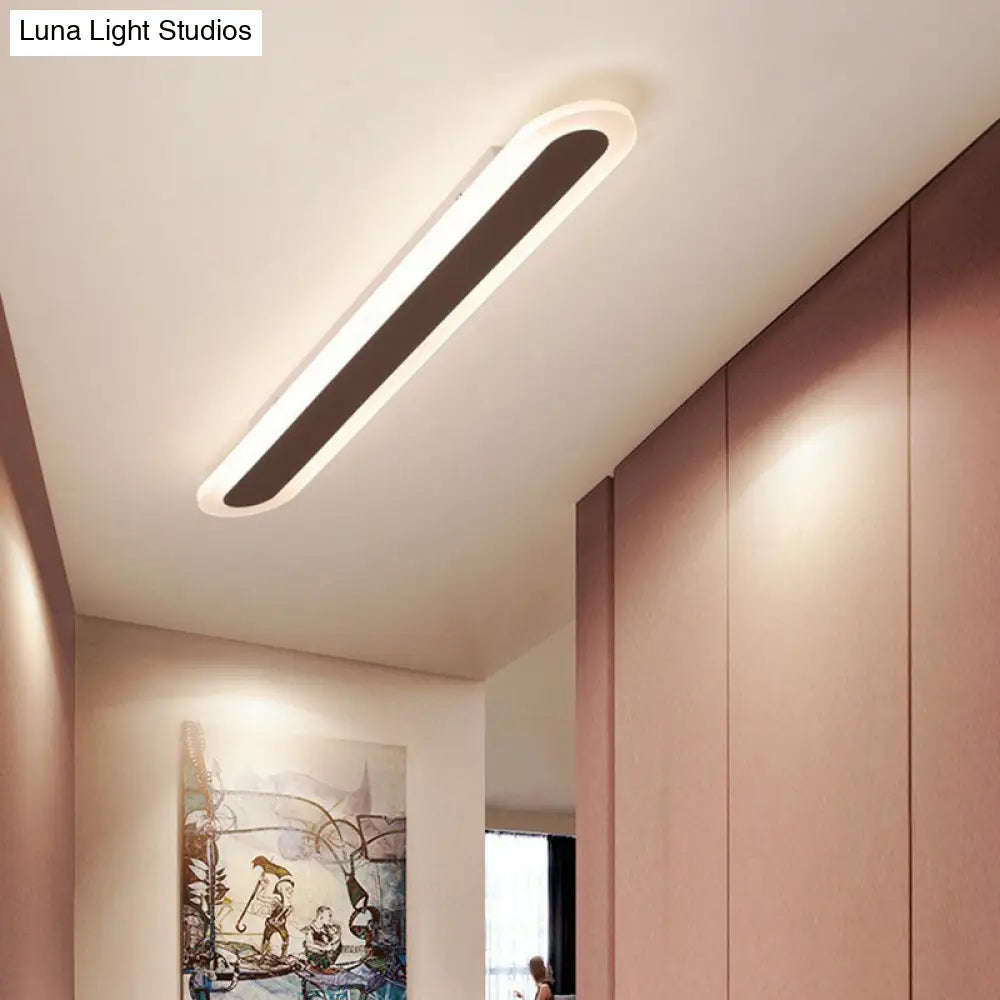 Ultra Thin LED Flush Mount - Minimalist Acrylic Lighting for Living Room