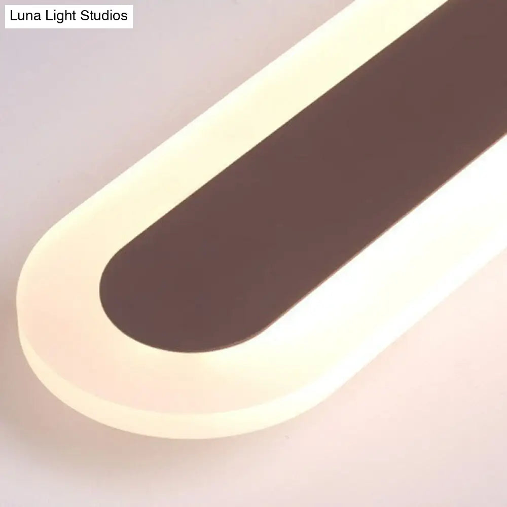 Ultra Thin LED Flush Mount - Minimalist Acrylic Lighting for Living Room