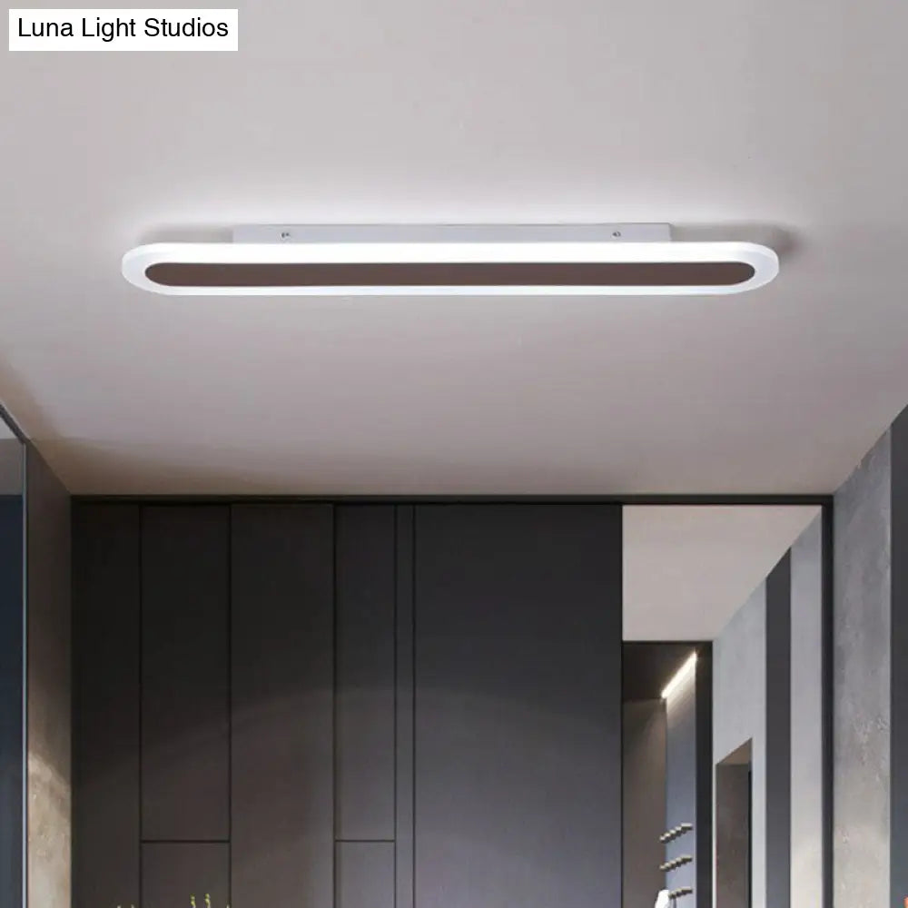 Ultra Thin LED Flush Mount - Minimalist Acrylic Lighting for Living Room