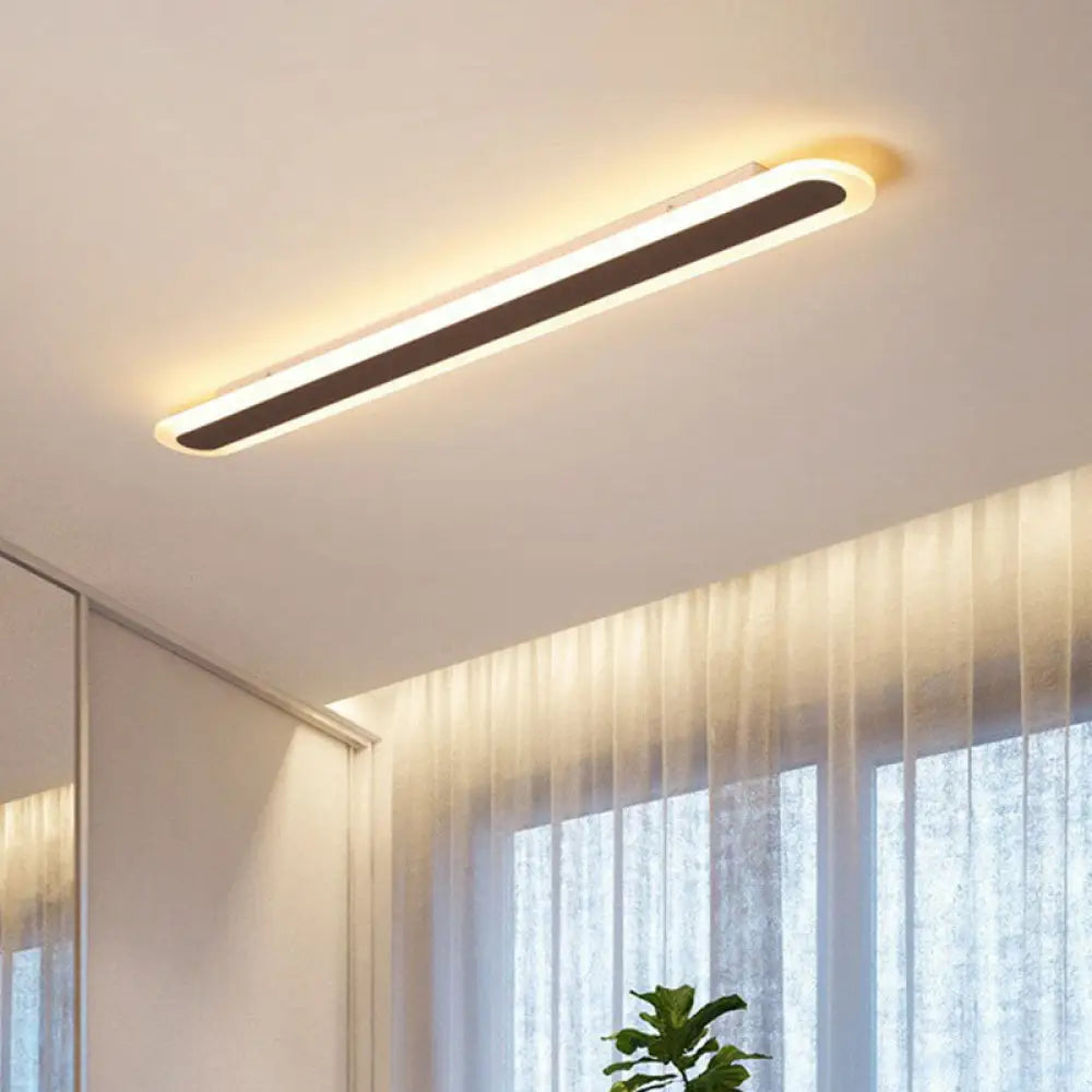 Ultra Thin LED Flush Mount - Minimalist Acrylic Lighting for Living Room