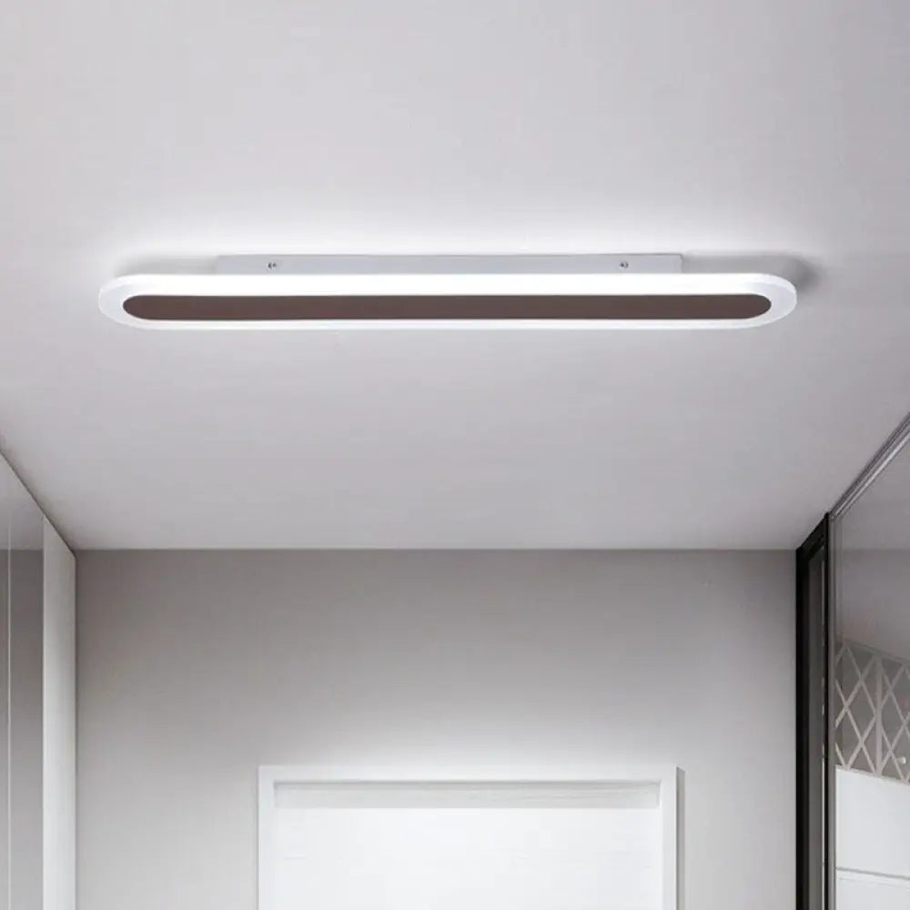 Ultra Thin LED Flush Mount - Minimalist Acrylic Lighting for Living Room