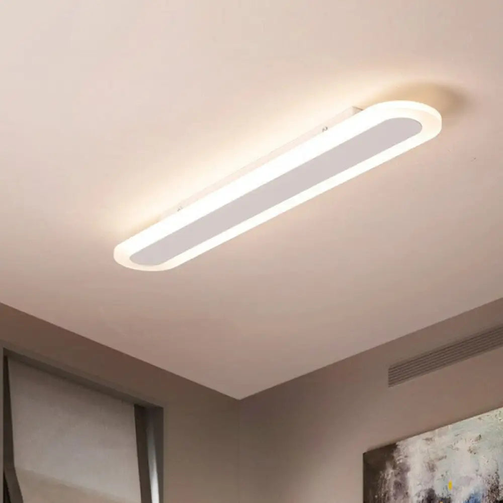 Ultra Thin LED Flush Mount - Minimalist Acrylic Lighting for Living Room