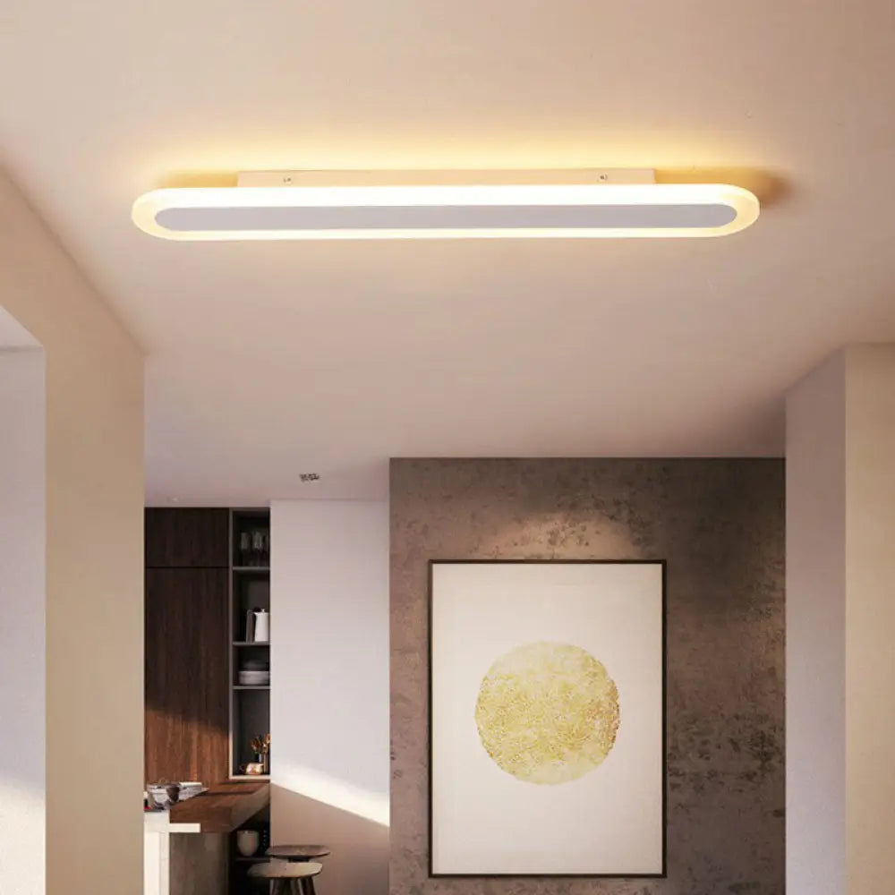 Ultra Thin LED Flush Mount - Minimalist Acrylic Lighting for Living Room
