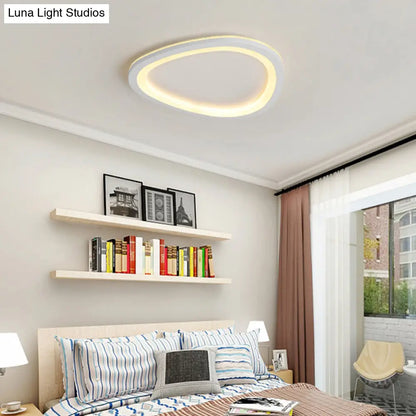 DecorBites™ DecorBites™ Ultra-thin Nordic Acrylic LED Ceiling Light in Dark Grey Droplet Shape