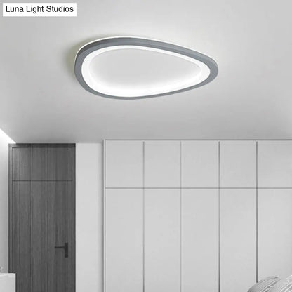 DecorBites™ DecorBites™ Ultra-thin Nordic Acrylic LED Ceiling Light in Dark Grey Droplet Shape