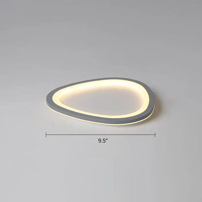 DecorBites™ DecorBites™ Ultra-thin Nordic Acrylic LED Ceiling Light in Dark Grey Droplet Shape