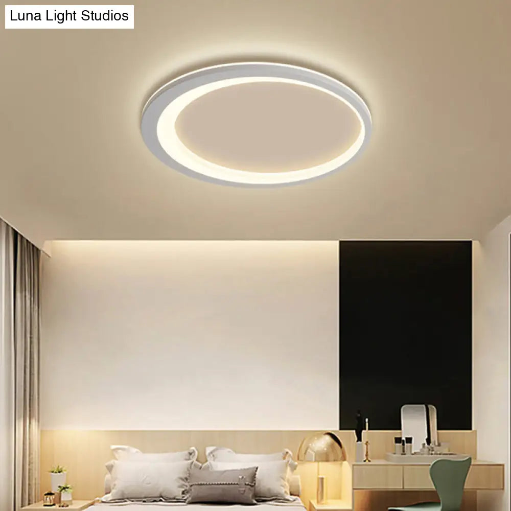 Ultrathin Flush Mount LED Ceiling Light Fixture - Nordic Style (Grey-White)