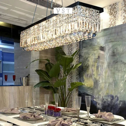 Upscale Modern Crystal Chandelier for Dining Room - Chandelier