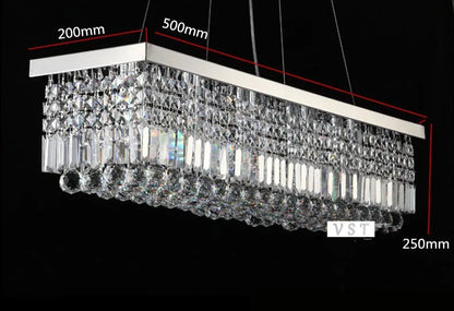 Upscale Modern Crystal Chandelier for Dining Room - Chandelier