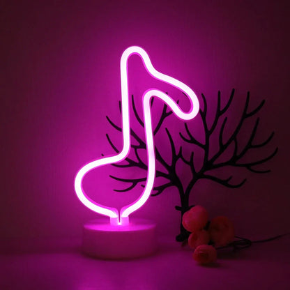 USB LED Neon Sign Light Holiday Flamingo Night Lamp Xmas Party Wedding Decoration Home Gift cloud Heart Neon Light