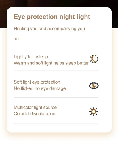 USB Rechargeable Night Light Pear Silicone Night Lights Touch Sensor Bedroom Bedside Cat Lamp With Remote For Kids Baby