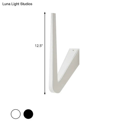 DecorBites™ DecorBites™ V-Shaped LED Wall Lamp, Contemporary Style for Corridor, Black/White, Warm/White Light