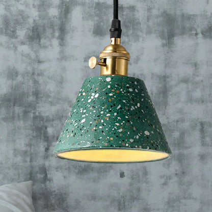 Vera - Nordic Style Black/Blue/Green Cone Concrete Pendant Lighting