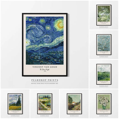 Vincent Van Gogh Starry Night Canvas Prints - Posters