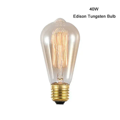 40w edison tungsten bulb with clear glass and brass base featuring amber warm led spiral filament for decorbites amber warm lighting