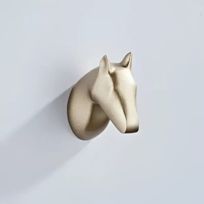 Bronze-colored vintage animal brass robe hook with polished finish and stylized design for bathroom decorbites brass robe hooks