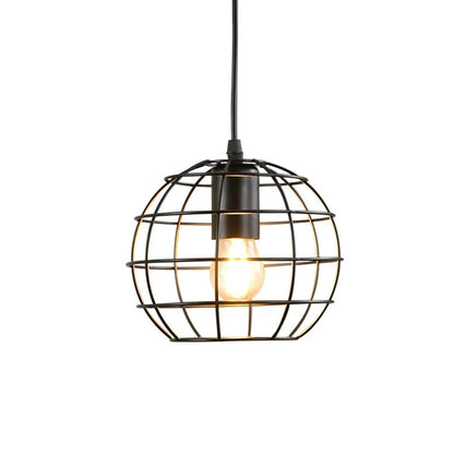 Vintage Black Metal Edison Pendant Light - Decorbites