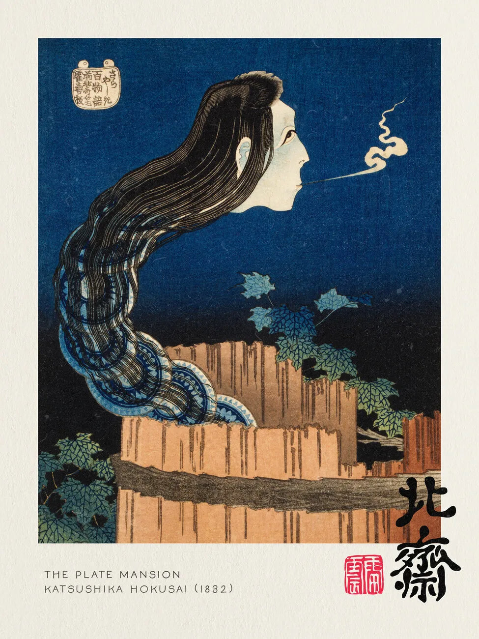 Vintage Canvas Print: The Great Wave by Hokusai - C / 20x30cm No Frame - Posters