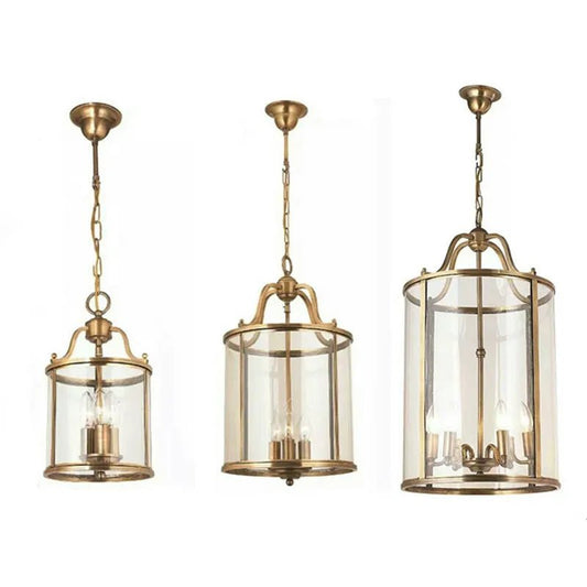 Vintage Copper Birdcage Glass Pendant Light - Decorbites
