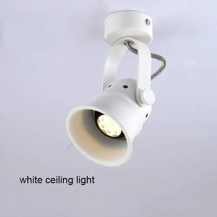 White adjustable ceiling spotlight with led bulb featuring decorbites gu10 led track light for modern kitchen decor