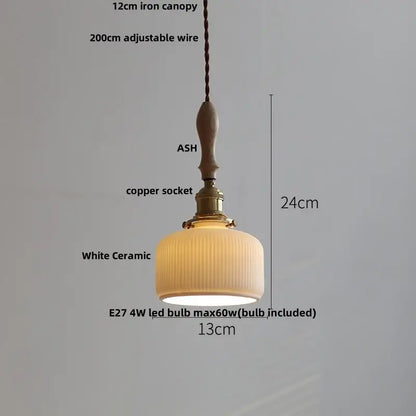 A warm white ceramic vintage cream glass and brass adjustable led pendant light with vertical ridges for dining room decorbites adjustable led pendant
