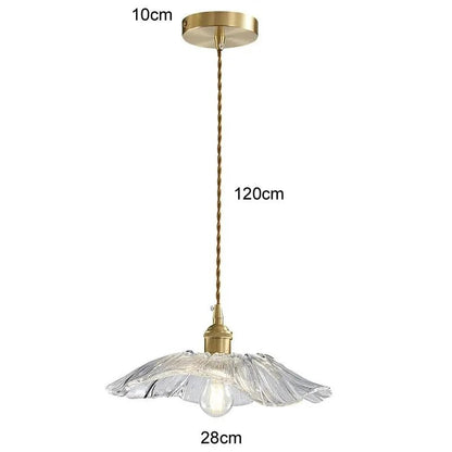 Vintage Flower Glass Pendant Light - Decorbites
