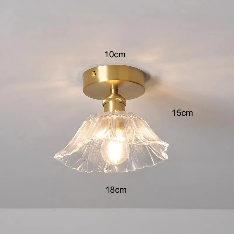 Vintage Flower Glass Pendant Light - Decorbites