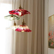 Vintage Flower Glass Pendant Light - Decorbites