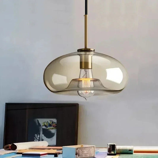 Vintage Glass Pendant Light With Nordic Modern Style - Decorbites