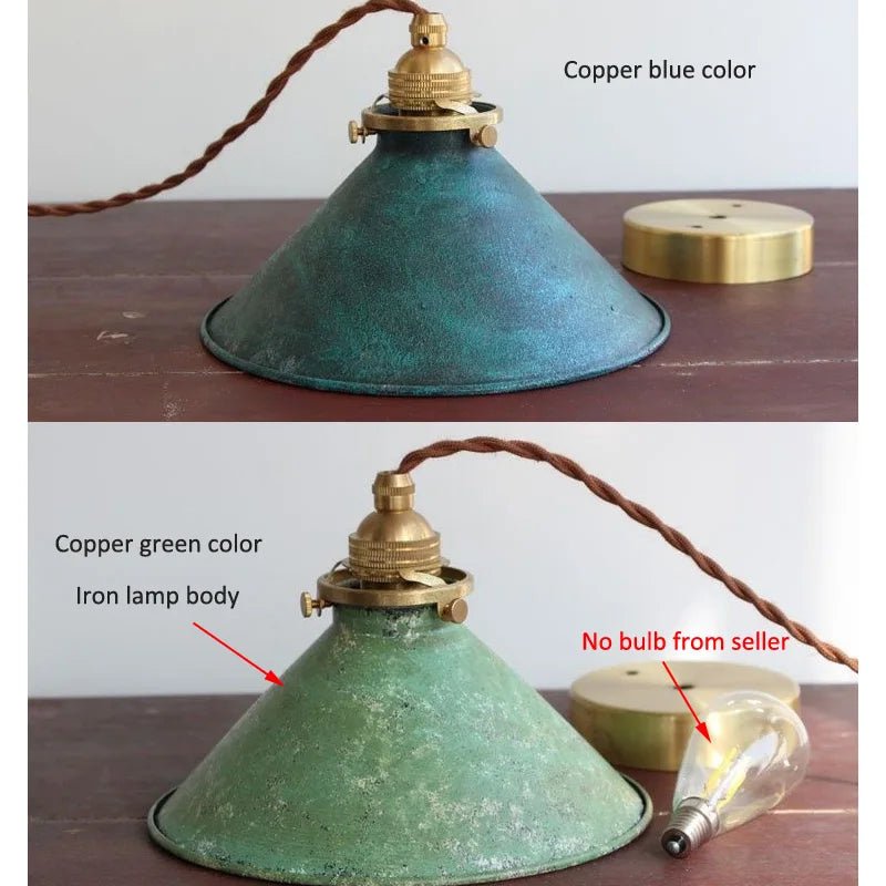 Vintage Industrial Black Iron Pendant Light - Decorbites