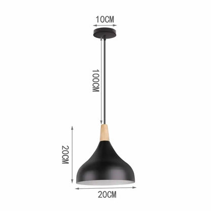 Black matte iron black pendant light with wooden accent and dimensions ideal for living room decorbites pendant lights