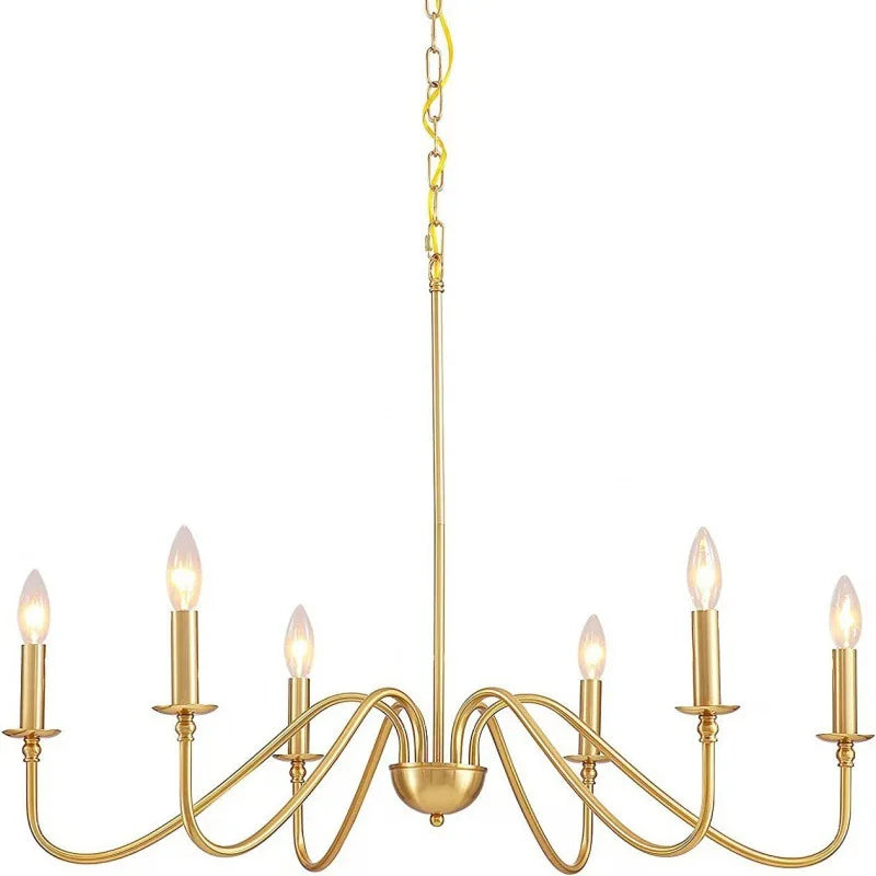 Vintage Loft Chandelier Black/Gold Ceiling Light - Chandelier