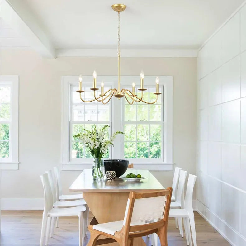 Vintage Loft Chandelier Black/Gold Ceiling Light - Chandelier